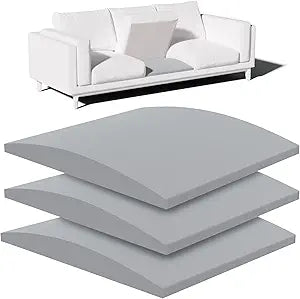 Couch Cushion Support, Sofa Cushion Support for Sagging Couch Seat, 20x20x3.15in, Couch Replacement Insert, High Density Foam Furniture Seat Sagging Repair, Trapezoid 40D, Grey Set of 3