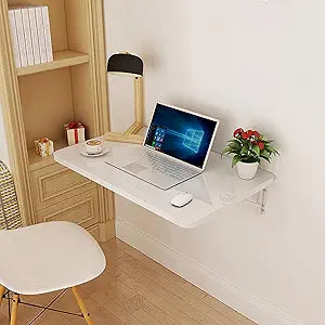 Wall-Mounted Drop Leaf Table,Small Fold Down Table Computer Desk, For Small Saving Spaces,Solid Wood Table,with Brackets, Kids Floating Desk For Dining, Room, Study, Kitchen, Dinner, Bar,(Multiple Siz