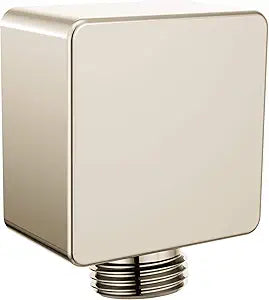 Moen A721NL Square Drop Ell Handheld Shower Wall Connector, Polished Nickel