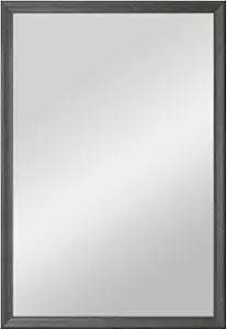 MCS 26.5x38.5 Lara Large Wall Mirror, Black Traditional Rectangle Mirror, Vertical & Horizontal Wall Hanging Mirror for Bathroom, Bedroom, Entryway & Livingroom