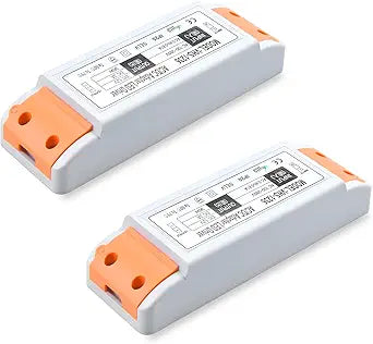 Lustaled DC 12V LED Power Supply Driver, 36W 110V AC to 12V DC Transformer 12 Volt Constant Voltage Switching Converter Waterproof for LED Strip Lights, CCTV Camera, Junction Box (2-Pack)