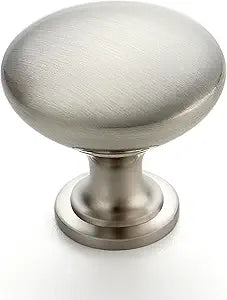 JOY DECOR 30 Pack Brushed Nickel Cabinet Knobs 1-1/6 Inch Kitchen Cabinet Pulls Zinc Solid Drawer Knobs