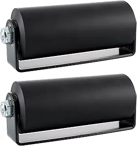 Skelang 2 Pcs Slide Gate Guide Roller, 6" Rolling Gates Guider with C Bracket, Nylon Sliding Gate Roller Assembly