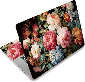 SUPERDANT Laptop Skin Sticker Vintage Flowers Laptop Notebook Decals