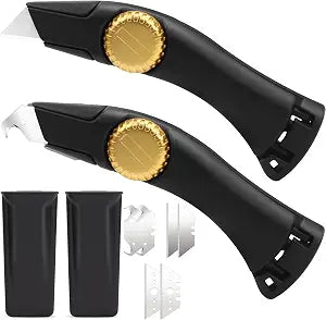 2PCS Fixed Blade Roofing Knife Set,Lizenoz Navajas para Roofing y Trabajo