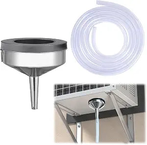 9Ft Magnetic Window Air Conditioner Drain Hose, Universal Portable AC Drain Hose Connector Kit, Replacement for Mini Split Units and Window AC
