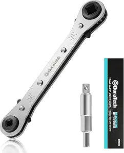 DURATECH 4 IN 1 HVAC Service Wrench, 3/16", 1/4", 5/16", 3/8"