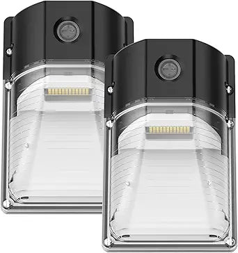 30W LED Wall Pack Light, Dusk to Dawn Outdoor Lighting Sensor, 3600LM, 5000K, LED Outdoor Wall Lights, 120Vac IP65 Waterproof Security Flood Light for Commercial, Porch, Garage, Garden, 2 Pack