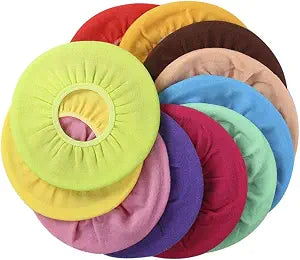5 Pcs Bathroom Comfortable Warmer Stretchable Toilet Seat Covers for Most Round and Elongated Toilet Seats (Random Color)