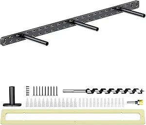 1pc Floating Shelf Hardware Heavy Duty Hidden Shelf Brackets Support,Wall Mounting Invisible Floating Shelves Bracket with Jig (34" x 8" x 1.5" with Tools)