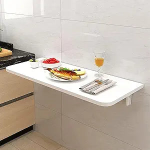 Fold Down Table Wall Mounted,Drop-Leaf Table,Wall Mounted Dining Table,Wall Mounted Heavy Duty Folding Wall Table Computer Desk,Wall Mounted Desk,for Small Space, (Multiple Sizes)