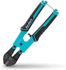 DURATECH 8-inch Mini Bolt Cutter with Bi-Material Ergonomic Handle Grip