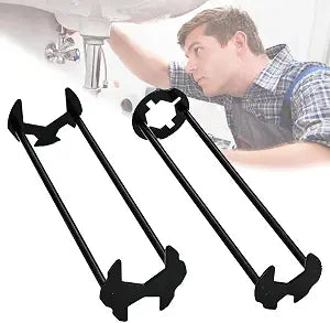 2 Pcs Four-jaw Hex Wrench, Tight Spaces Basin Faucet Wrench Removal Tools