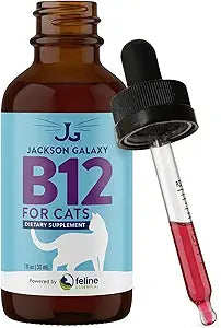 Jackson Galaxy Vitamin B12 for Cats - Liquid Daily Drops, Natural Cat Appetite Stimulant & Cat Immune System Booster, Premium Cats Vitamins, 2 oz