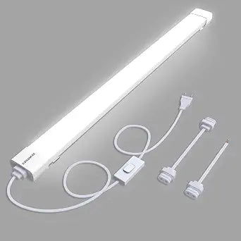 KUKUMAO Utility LED Shop Lights Fixture with Plug 4FT 5000K 36W 3600LM