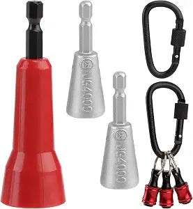 8 Pcs Wire Twister Tool for Drill with Bit Holder Keychain, 1/4 Inch Hex Shank Wire Nut Twister for Drill, Professional Electrician Wiring Tools for 922 AWG