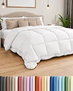 Comforter Twin Size - Down Alternative Duvet Insert - White, 68" x 88"