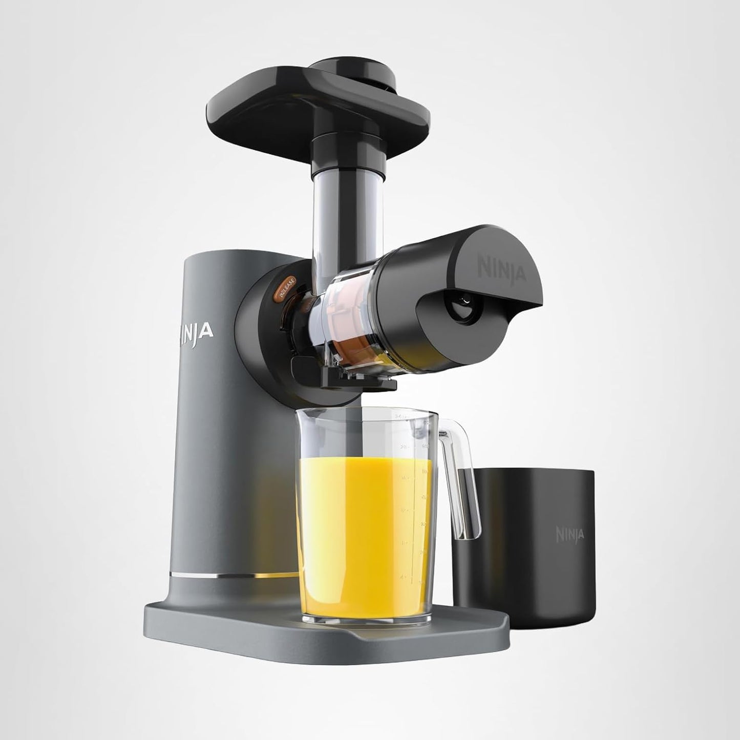 Ninja NeverClog Cold Press Juicer, Powerful Slow Juicer with Total Pulp Control, Countertop, Electric, 2 Pulp Functions, Dishwasher Safe, 2nd Generation, Charcoal, JC151