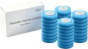 32 PCS Toilet Brush Refills, Disposable Replacement Heads Blue