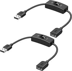 Cable Matters 2-Pack USB On Off Switch, USB Power Switch, 1ft