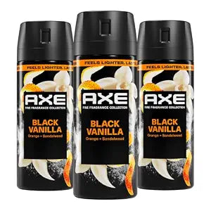 AXE Fine Fragrance Collection Body Spray Black Vanilla 3 Count 2.9 oz