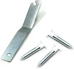 PHS 100 Pack Security T-Screw Picture Hanging Kit with Wrench - Anti Theft Picture Hangers for Art - Earthquake Proof Hangers - T-Screws Locking Hardware for Artwork & Frames