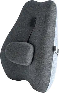 Adjustable Lumbar Support Pillow for Office Chair Improve Lower Back Pain Relief & Sitting Posture Back Support Pillow with Adjustable Slider Ergonomic Memory Foam Back Cushion for Long Sitting1 Pcs