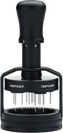 Normcore 51mm Planetary Needle Distributor Tool V3, Espresso WDT Tool with Magnetic Base, Adjustable Depth Coffee Stirrer for Precision Puck Prep, Black