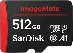 SanDisk 512GB ImageMate microSDXC UHS I Memory Card - Up to 150MB/s - SDSQUAC-512G-Aw6ka