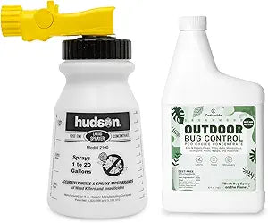CEDARCIDE Outdoor Bug Control Concentrate | Kills & Repels Mosquitoes, Ticks, Fleas, Mites & More with Natural Essential Oils | Family & Pet-Safe | PCO Choice | Quart with Sprayer Included