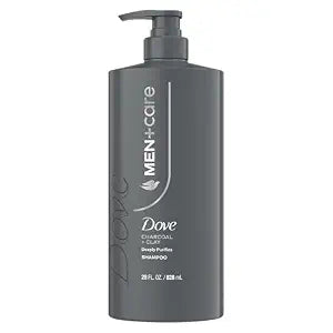 Dove Men Charcoal + Clay Clarifying Shampoo for Oily Hair, 28oz
