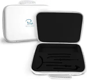 Pure Daily Care NuDerma Official Carrying Case for High Frequency Wand - Holds All Attachments - Portable for Travel - Compatible with All Nuderma Models - Padded Storage and Travel Case