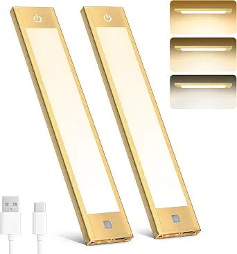 V4light Motion Sensor Cabinet Light, Rechargeable, Dimmable, 2Pcs, 9in