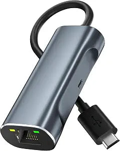 Ethernet Adapter for Fire TV Stick, Micro USB to Ethernet Adapter Compatible for Fire Stick Basic/2nd/4k/Lite, Chromecast 1/2/3/Ultra/Audio, Plug & Play, RJ45 Wired Network Adapter