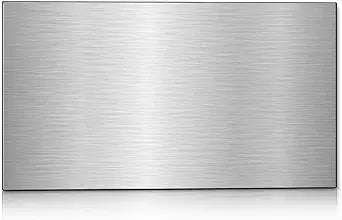 Evgosm Tempered Glass Backsplash for Kitchen, fireplace Stove Splashback, Glass Backsplash, Used for Kitchen Wall Protection and Decoration, Easy to Install and Clean. (30x30'')