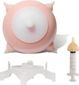 Doggiema Puppy Milk Feeder Nursing Station feeders for Multiple Puppies Milk replacer Dongdong pet (S Size Kitten/Mini Puppy)