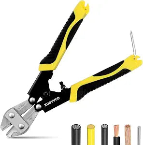 XUDYVCO 8IN Heavy Duty Mini Bolt Cutters with Labor-Saving Spring