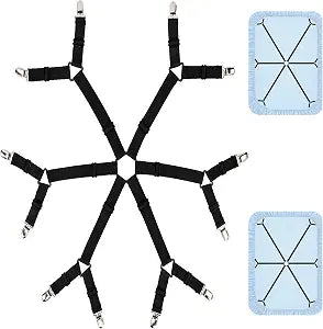 Sheet Fasteners Keepers, Adjustable Elastic Bed Sheet Holder Straps