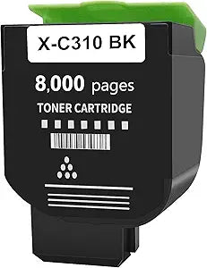 Black Toner for Xerox C315 C310 Printer,8,000 Pages High Capacity Ink Cartridge Replacement 006R04364 Code Compatible 006R04356 Standard Capacity C310/DNI C315/DNI Color Multifunction Printer(Black)