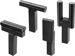 1 inch Blacksmith Anvil Hardy Hole Tools Set Blacksmithing Forging Tool with Hot Cut, Creasing Stake, Turning Bending Scrolling Kit, Bottom Fuller (4PCS)
