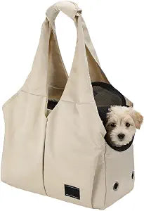 Dog Purse Carrier, Ventilated Pet Carrier Bag for Small Dogs and Cats, Breathable Portable Pet Tote Bag with Safety Leash and Storage Pockets for Travel, Outing