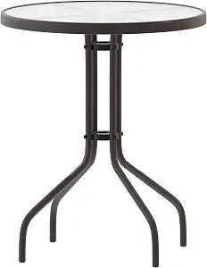Flash Furniture 23.75 in Round Table, Bronze