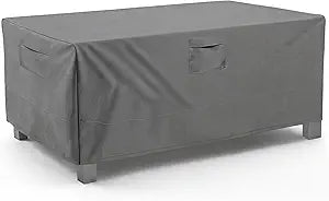 Vailge Rectangular/Oval Patio Table Cover, Heavy Duty and Waterproof Outdoor Lawn Patio Furniture Covers, Large Grey