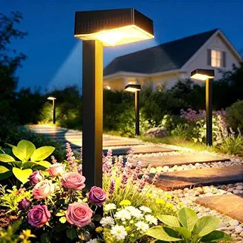 ELECLINK Solar Pathway Lights Outdoor, 8 Pack Garden Lights Solar Powered Path Lights with Bigger LED Lens, 2 Light Modes Waterproof Outdoor Solar Light for Yard Driveway Walkway Landscape Patio Lawn