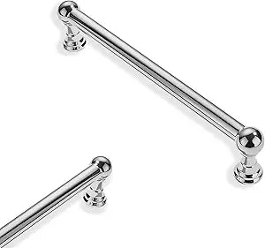 10 Pack 5 Inch Hole Center Polished Chrome Cabinet pulls 100% Solid Heavy Duty Dresser Pulls Cabinet Drawer Pulls for Kitchen Cupboard Hardware