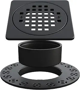 4 Shower Floor Drain Grate Kit, Fits Schluter Kerdi-Drain Flange