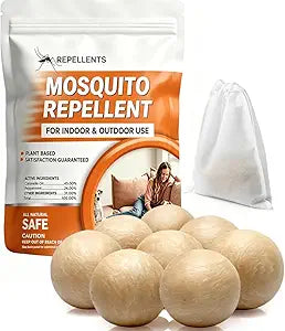 SCFKAOF Mosquito Repellent Outdoor Patio, Mosquito Deterrent for Yard, Indoor Mosquito Repellent Balls, Mosquito Repeller for Patio, Keep Mosquito Away, Covers 120 Sq. Ft, 60 Days Protection-8 Packs