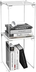 Neudeco Locker Shelf 2 Pack - Organizer for School Gym Office - White 12