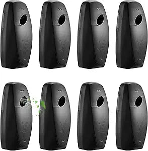 8 Pack Automatic Air Freshener Spray Dispenser,Wall Mounted or Free Standing Auto Freshener Dispenser Aerosol Sprayer for Hotel Office Living Room Bathroom Commercial Place