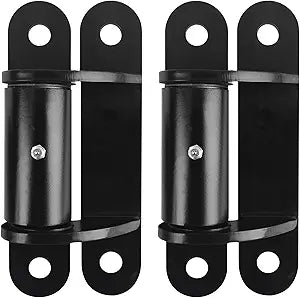 7" 2062P Heavy Duty Gate Hinges 1100lb Capacity - Bolt On/Weld On Carbon Steel Hinges for Driveway Gates, Fence & Barn Doors - Ball Bearing Design, Rust-Black Resistant Finish 2pcs